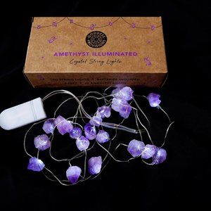 Genuine Amethyst Crystal String Lights NEW